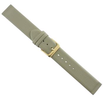 Mat taupe grå glat kalveskinds special urrem til at skrue på (Skagen & Bering), 16-22 mm – urrem fra Houmann
